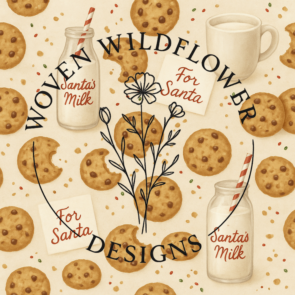 Santa’s Snack Time – Seamless Digital Design