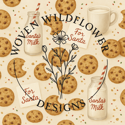 Santa’s Snack Time – Seamless Digital Design