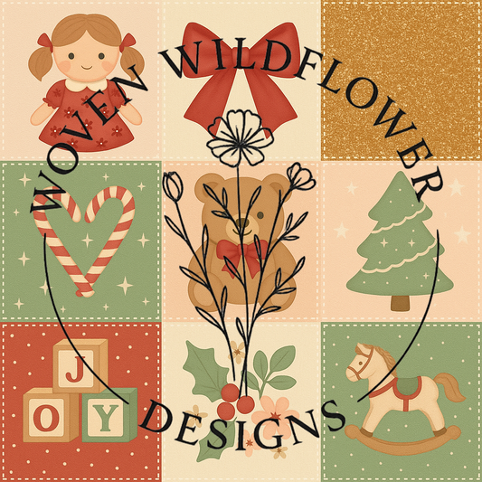 Christmas Dolly Patch – Seamless Digital Design