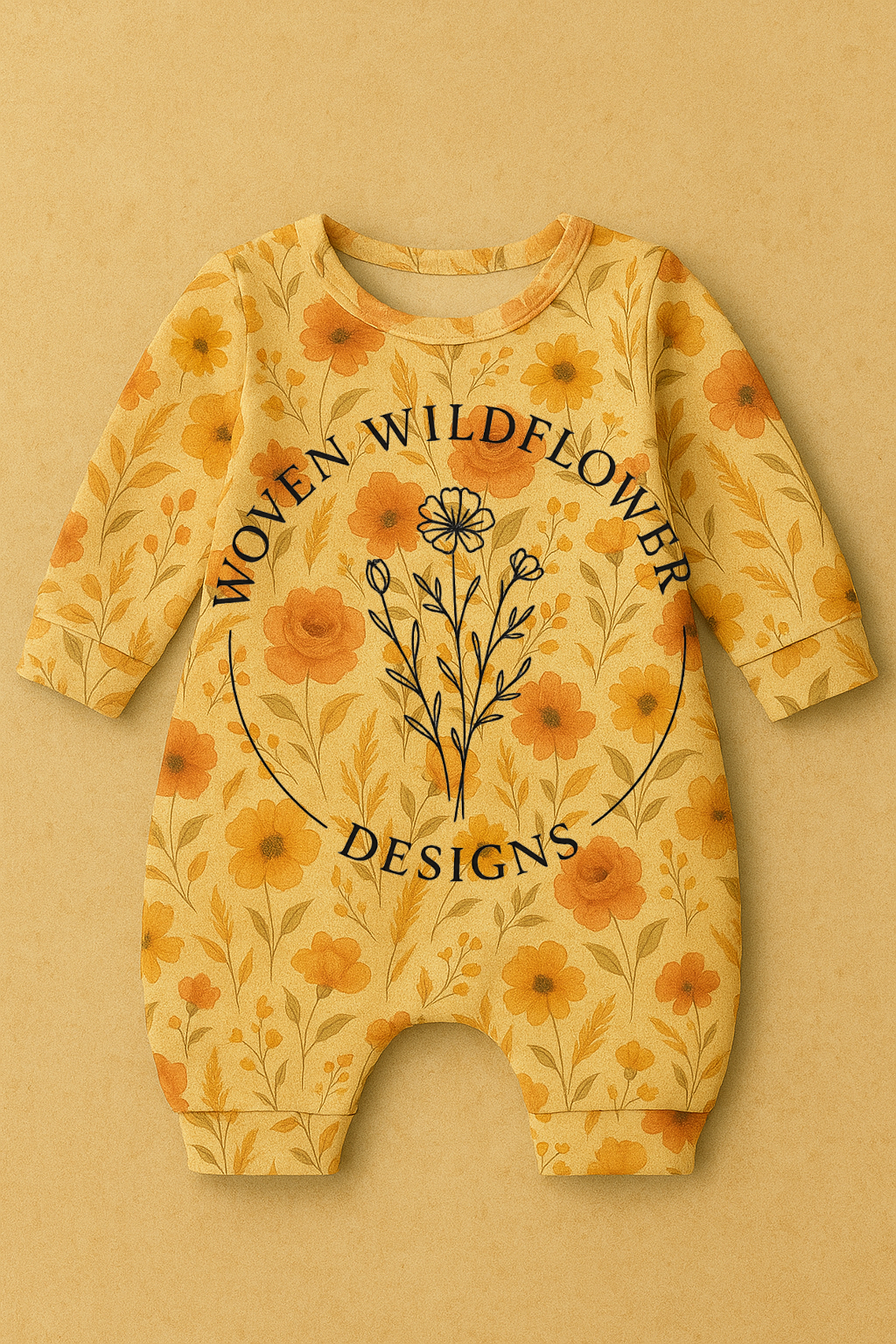 Sunset Meadow Blooms- Seamless Digital Design