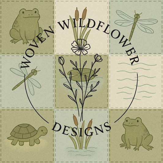 Swamp Critter Patchwork – Seamless Fabric Design